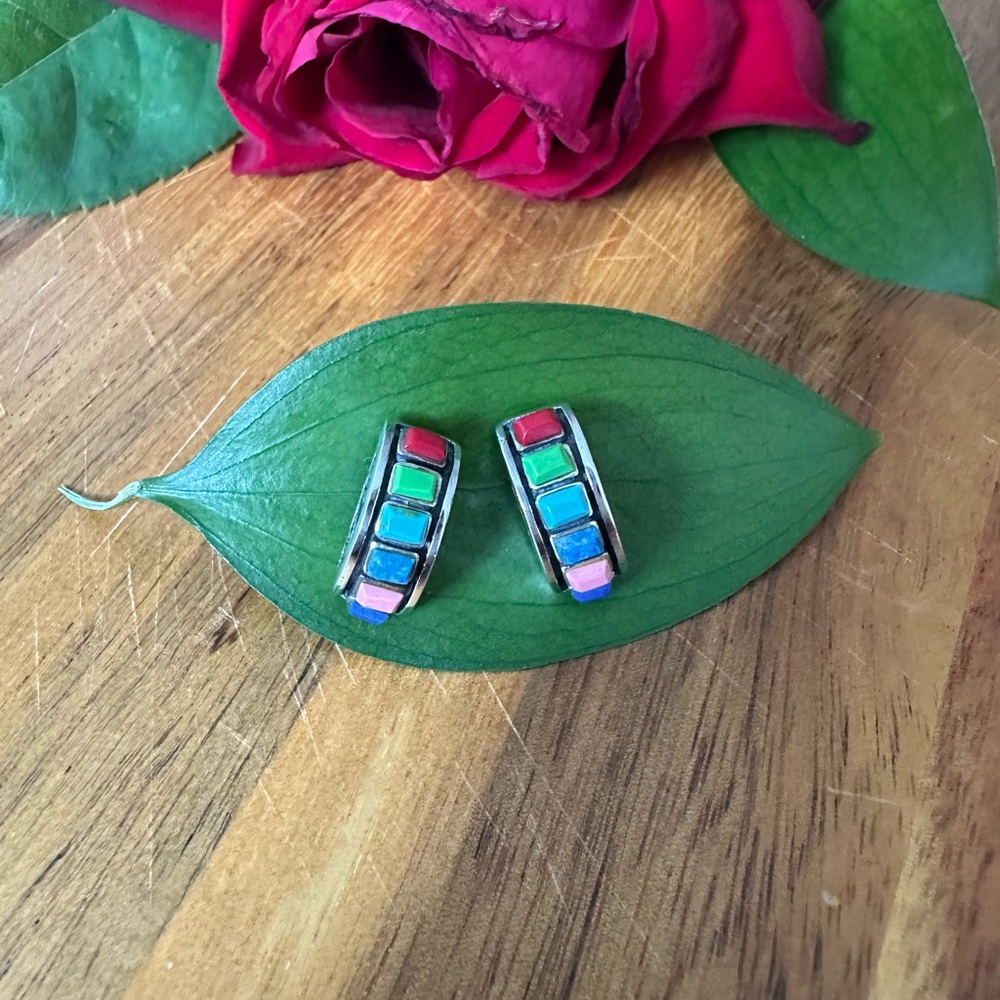 Silpada multicolor sterling Silver 925 Earrings